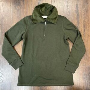 D&Co active quarter zip fleece lined sweatshirt SZ XS